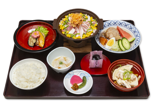 白金豚のみそ焼膳